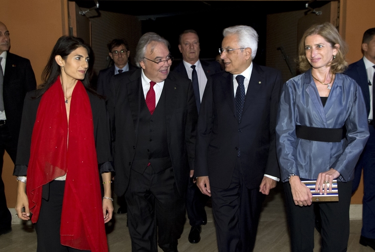 Il Presidente della Repubblica Sergio Mattarella all'Auditorium Parco della Musica
