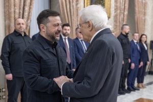 Il Presidente della Repubblica Sergio Mattarella incontra il Presidente d’Ucraina, S.E. il Signor Volodymyr Zelenskyy
