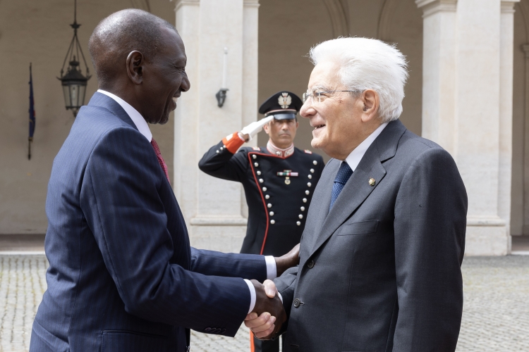 Il Presidente Sergio Mattarella incontra William Kipchirchir Samoei Arap Ruto, Presidente della Repubblica del Kenya, in visita ufficiale 

