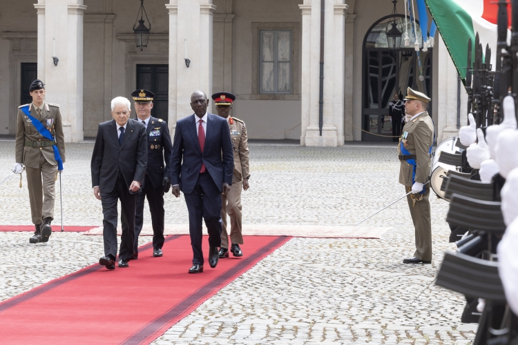 Il Presidente Sergio Mattarella incontra William Kipchirchir Samoei Arap Ruto, Presidente della Repubblica del Kenya, in visita ufficiale 
