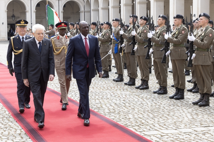 Il Presidente Sergio Mattarella incontra William Kipchirchir Samoei Arap Ruto, Presidente della Repubblica del Kenya, in visita ufficiale 
