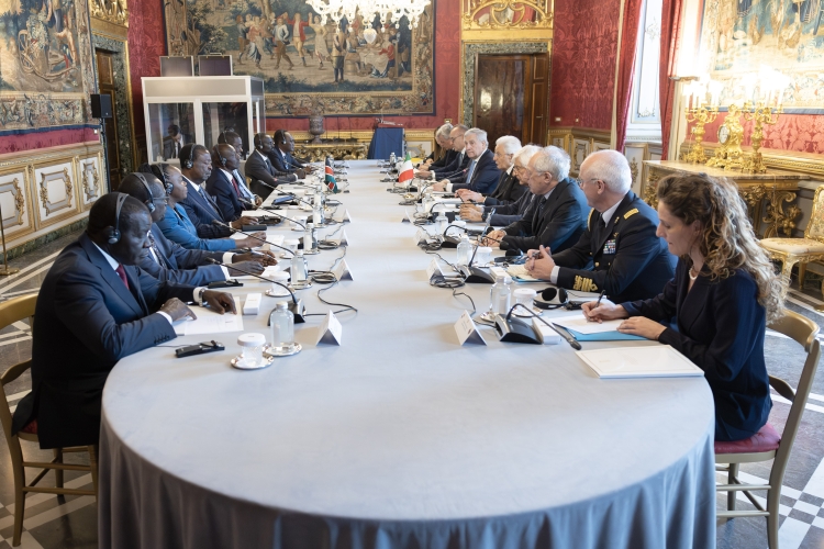 Il Presidente Sergio Mattarella con William Kipchirchir Samoei Arap Ruto, Presidente della Repubblica del Kenya, in visita ufficiale 
