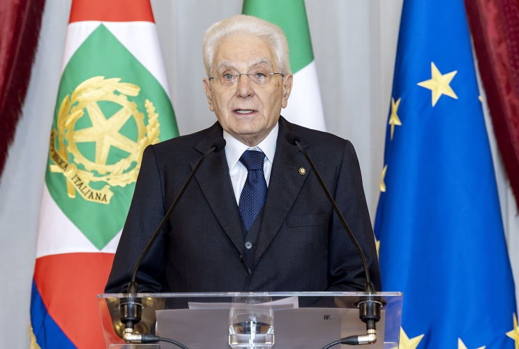 Il Presidente Sergio Mattarella in occasione dell'incontro con gli esponenti delle Associazioni Combattentistiche e d’Arma, nella ricorrenza dell’81° anniversario della Liberazione