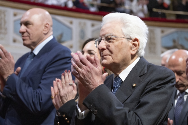 Il Presidente della Repubblica Sergio Mattarella a San Severino Marche, in occasione dell’81° Anniversario della Liberazione 

