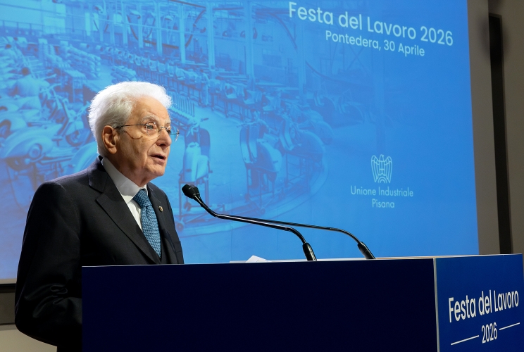 Il Presidente Sergio Mattarella rivolge il suo indirizzo di saluto in occasione della celebrazione della Festa del Lavoro