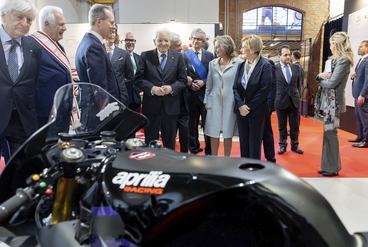  Il Presidente Sergio Mattarella visita il Museo Piaggio in occasione della celebrazione della Festa del Lavoro