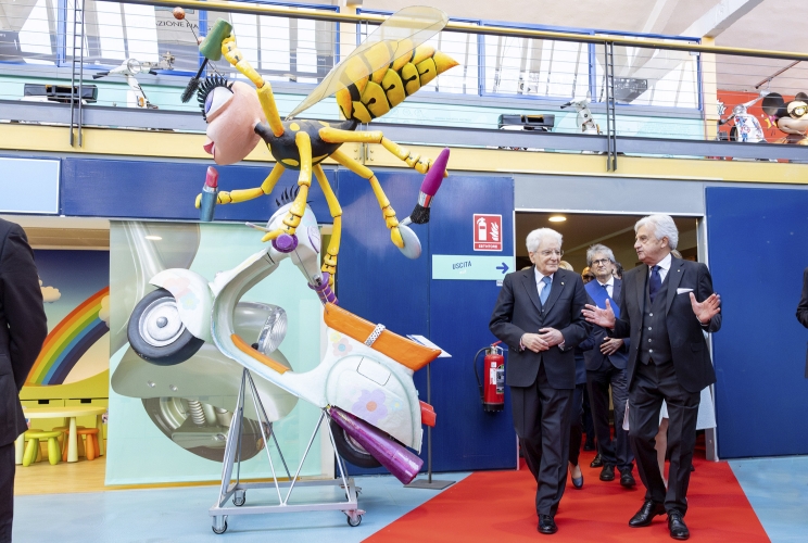  Il Presidente Sergio Mattarella visita il Museo Piaggio in occasione della celebrazione della Festa del Lavoro