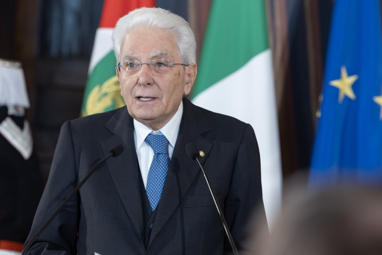 Il Presidente della Repubblica Sergio Mattarella in occasione della cerimonia di presentazione dei candidati ai Premi “David di Donatello” per l’anno 2026 


