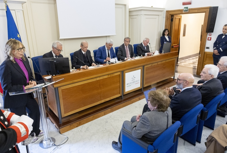 Il Presidente Sergio Mattarella nel corso del Seminario in occasione dei vent’anni dell’elezione di Giorgio Napolitano a Presidente della Repubblica