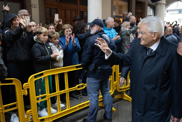 Il Presidente Sergio Mattarella a Gemona in occasione de 50° anniversario del terremoto del Friuli