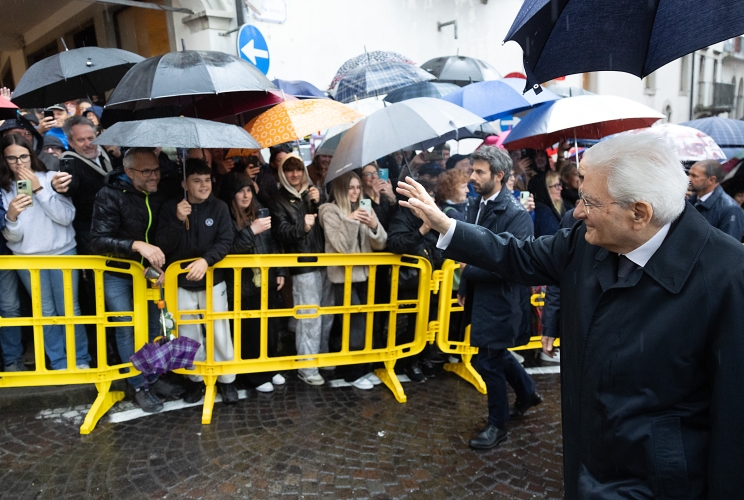  Il Presidente Sergio Mattarella a Gemona in occasione de 50° anniversario del terremoto del Friuli