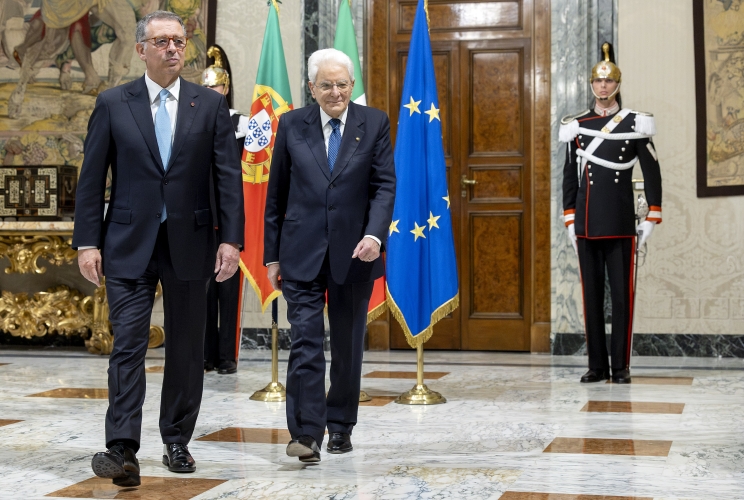 Il Presidente Sergio Mattarella con António José Seguro, Presidente della Repubblica portoghese