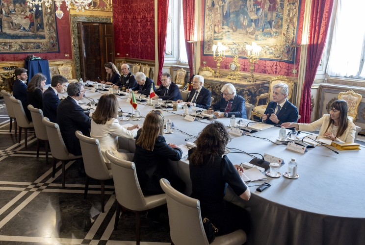 Il Presidente Sergio Mattarella con António José Seguro, Presidente della Repubblica portoghese
