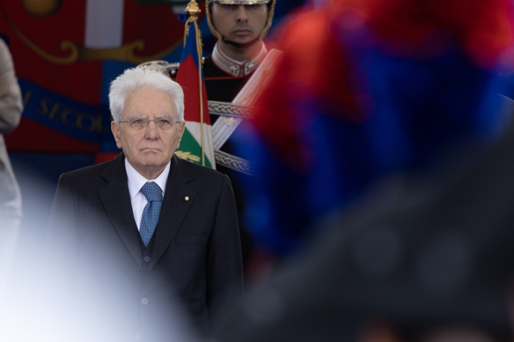 Il Presidente Mattarella in occasione del giuramento del 15° corso triennale degli Allievi Marescialli dei Carabinieri 