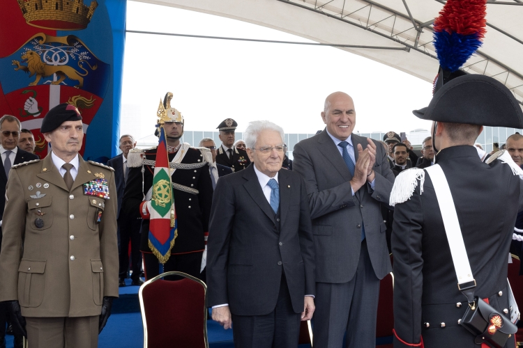 Il Presidente Mattarella in occasione del giuramento del 15° corso triennale degli Allievi Marescialli dei Carabinieri