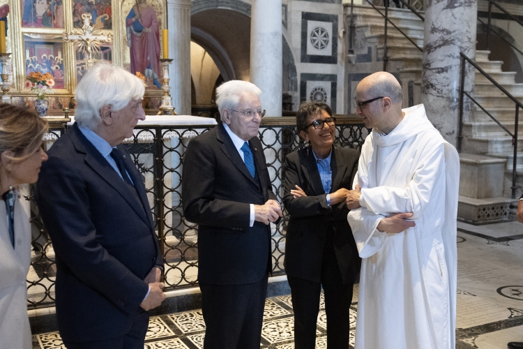 Il Presidente Mattarella visita l’Abbazia di San Miniato al Monte