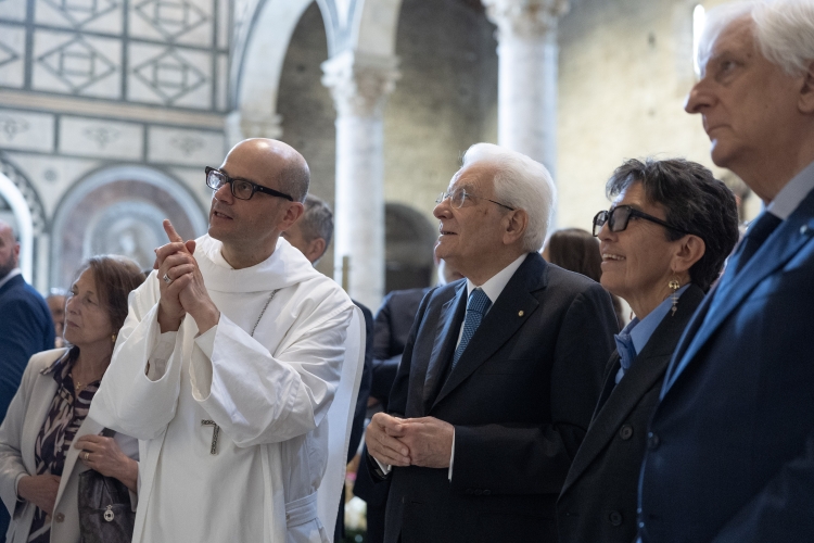 Il Presidente Mattarella visita l’Abbazia di San Miniato al Monte