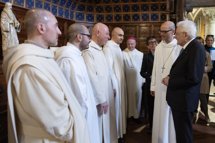 Il Presidente Mattarella visita l’Abbazia di San Miniato al Monte