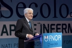 Mattarella  alla cerimonia in occasione del centenario della giornata internazionale dell’infermiere