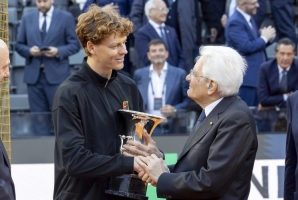 Il Presidente Mattarella alla finale degli Internazionali d'Italia di tennis