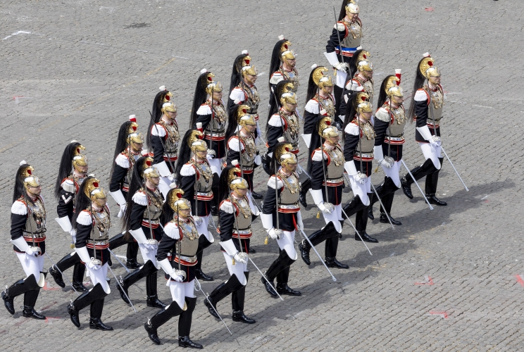 Cambio solenne della Guardia d'Onore sulla Piazza del Quirinale, in occasione della Festa della Repubblica