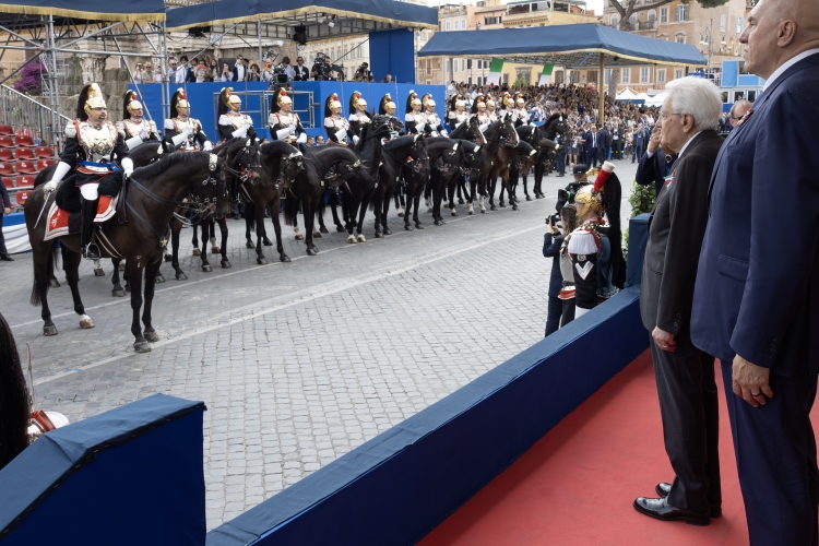 Il Presidente Sergio Mattarella alla Parata militare

