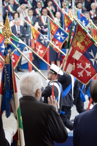 Il Presidente Sergio Mattarella alla Parata militare
