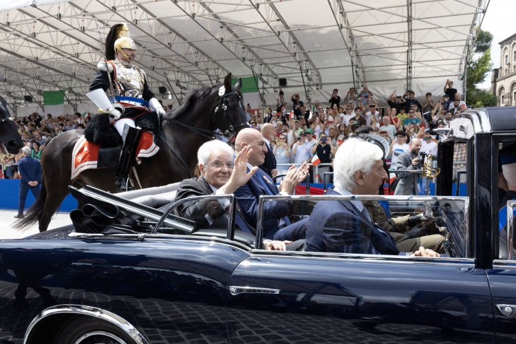 Il Presidente Sergio Mattarella alla Parata militare
