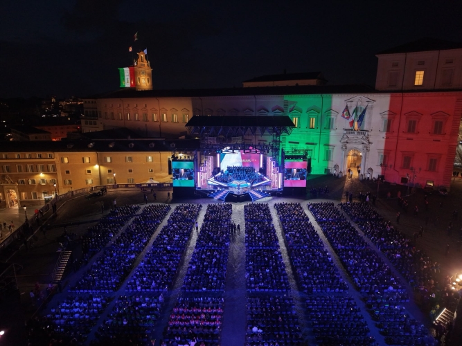 In Piazza del Quirinale l'evento celebrativo "I Volti della Repubblica"