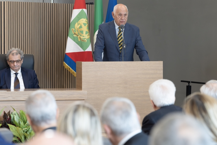 Il Presidente della Repubblica Sergio Mattarella in occasione della cerimonia di inaugurazione della nuova sede della Corte di Appello di Roma e di intitolazione dell’Aula Magna della Corte ai magistrati Mario Amato e Vittorio Occorsio 
