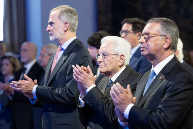 Il Presidente della Repubblica Sergio Mattarella con di S.M. Felipe VI, Re di Spagna e di S.E. il Signor Antonio José Seguro, Presidente della Repubblica Portoghese, in occasione del XIX Simposio COTEC