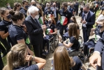 Cerimonia di consegna della bandiera agli atleti italiani in partenza per i Giochi Olimpici e Paralimpici di Tokyo 2020