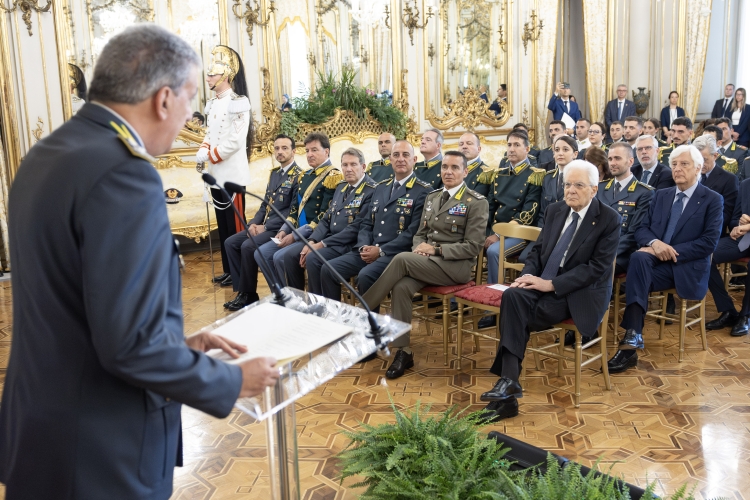 Andrea De Gennaro, Comandante Generale della Guardia di Finanza, al Quirinale, in occasione del 252° anniversario della costituzione del Corpo
