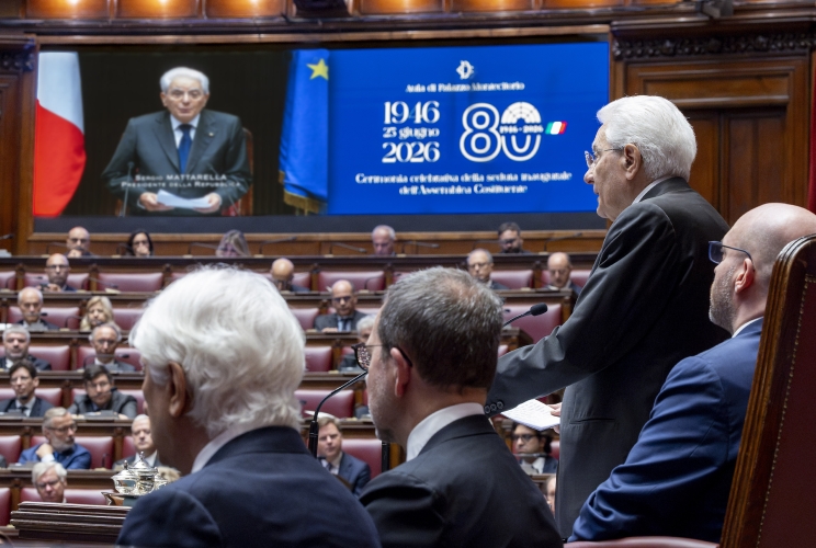 Intervento del Presidente della Repubblica alla seduta solenne di Camera e Senato per gli 80 anni dell’apertura dei lavori dell’Assemblea Costituente