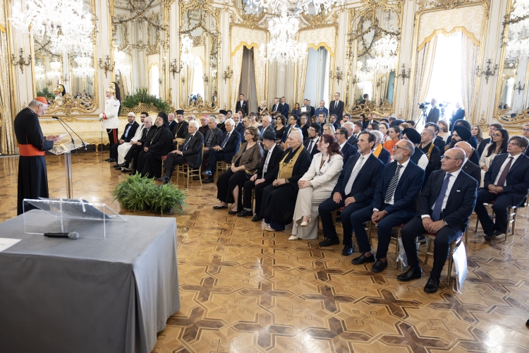 Il Presidente della Repubblica Sergio Mattarella in occasione dell'incontro con i rappresentanti delle comunità religiose in occasione della sottoscrizione del Patto “la via italiana del dialogo interreligioso”
