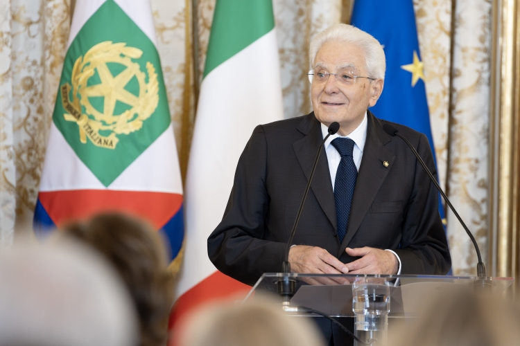 Il Presidente della Repubblica Sergio Mattarella in occasione dell'incontro con i rappresentanti delle comunità religiose in occasione della sottoscrizione del Patto “la via italiana del dialogo interreligioso”

