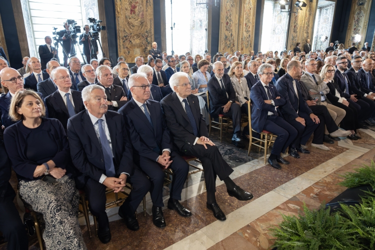 Il Presidente della Repubblica Sergio Mattarella in occasione della cerimonia della Giornata mondiale contro le droghe

