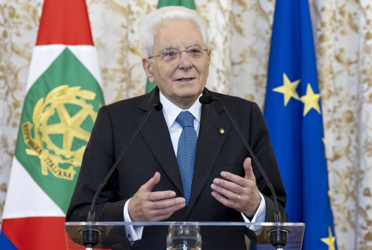 Il Presidente Sergio Mattarella nel corso dell'incontro con il Direttivo della Commissione “Fulbright" - Commissione per gli Scambi Culturali tra Italia e Stati Uniti.