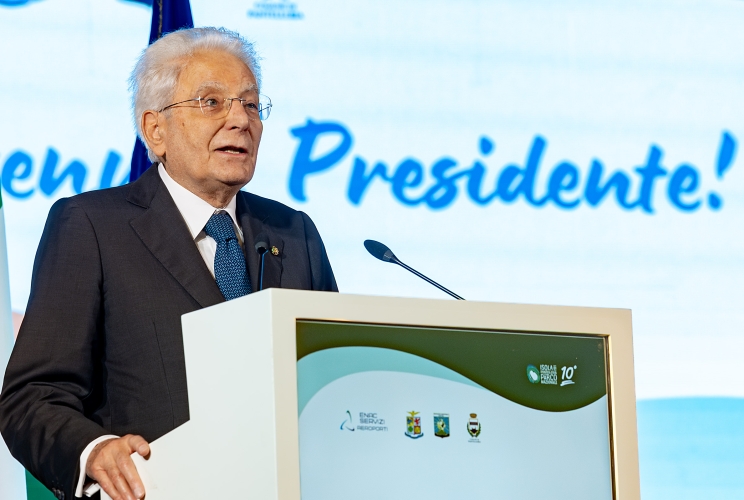 Il Presidente Sergio Mattarella rivolge il suo indirizzo di saluto in occasione della cerimonia per la celebrazione del decennale di istituzione del Parco Nazionale Isola di Pantelleria