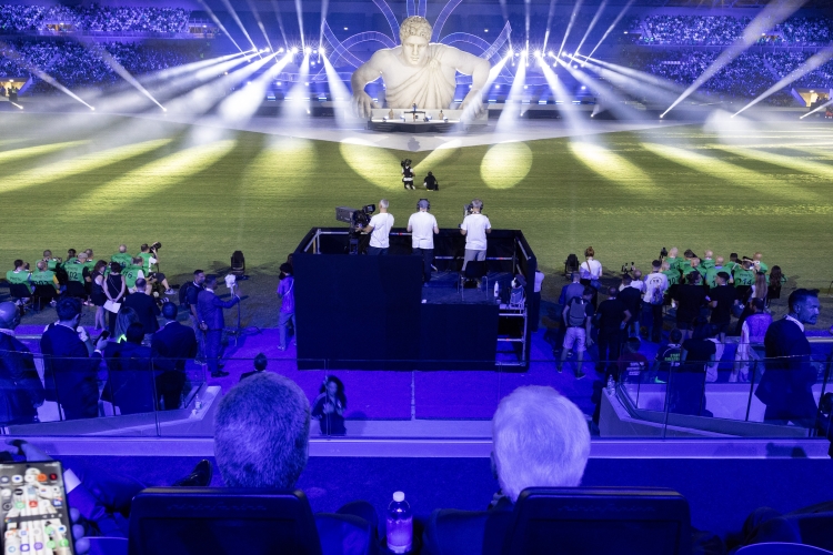 Il Presidente della Repubblica Sergio Mattarella in occasione della cerimonia di apertura dei XX Giochi del Mediterraneo Taranto 2026  
