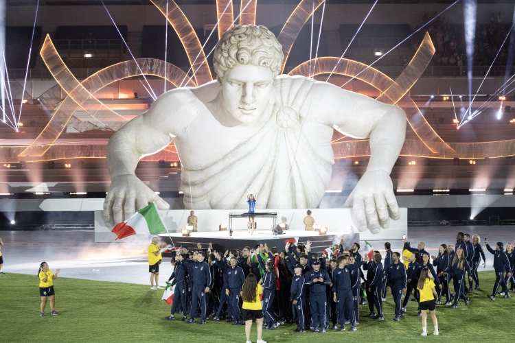 l Presidente della Repubblica Sergio Mattarella in occasione della cerimonia di apertura dei XX Giochi del Mediterraneo Taranto 2026  
