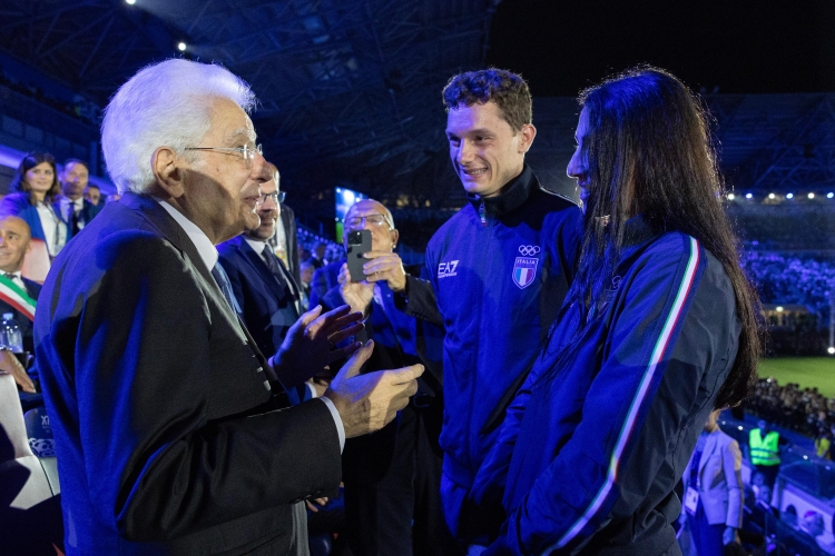 Il Presidente Mattarella in occasione della cerimonia di apertura dei XX Giochi del Mediterraneo Taranto 2026