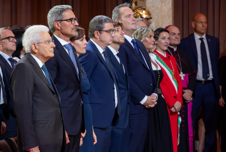  Il Presidente Sergio Mattarella alla alla cerimonia in occasione della “Giornata dell’Autonomia”, unitamente al Presidente Federale della Repubblica d’Austria, Alexander Van der Bellen 