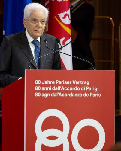 Il Presidente Sergio Mattarella nel corso della cerimonia in occasione della “Giornata dell’Autonomia”