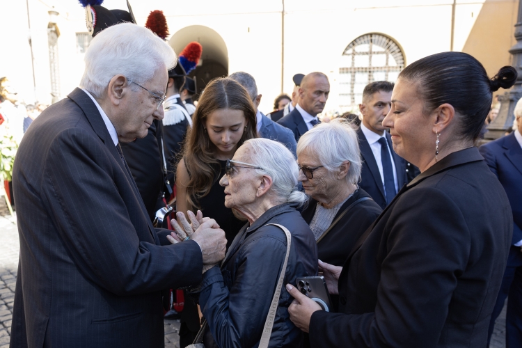 Il Presidente della Repubblica Sergio Mattarella interviene alle Esequie di Stato, in forma laica, dell’On. Dott.ssa Emma Bonino 
