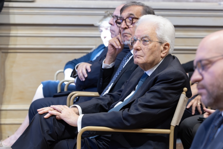 Il Presidente della Repubblica Sergio Mattarella interviene alla cerimonia di commemorazione del Presidente emerito della Repubblica Carlo Azeglio Ciampi, in occasione del 10° anniversario della scomparsa 
