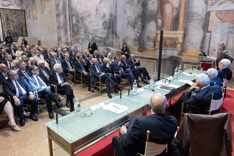 Il Presidente della Repubblica Sergio Mattarella interviene alla cerimonia di commemorazione del Presidente emerito della Repubblica Carlo Azeglio Ciampi, in occasione del 10° anniversario della scomparsa 

