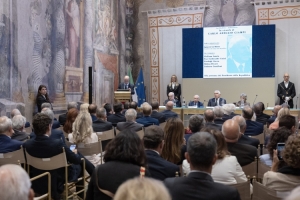 Il Presidente della Repubblica Sergio Mattarella interviene alla cerimonia di commemorazione del Presidente emerito della Repubblica Carlo Azeglio Ciampi, in occasione del 10° anniversario della scomparsa 
