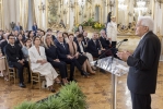 Mattarella alla cerimonia per la presentazione del Premio "Le Maschere del Teatro Italiano"