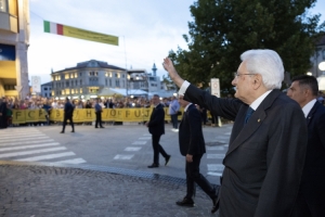 Il Presidente della Repubblica Sergio Mattarella a Pordenone in occasione della 27^ edizione di Pordenonelegge – Festa del libro e della libertà 
